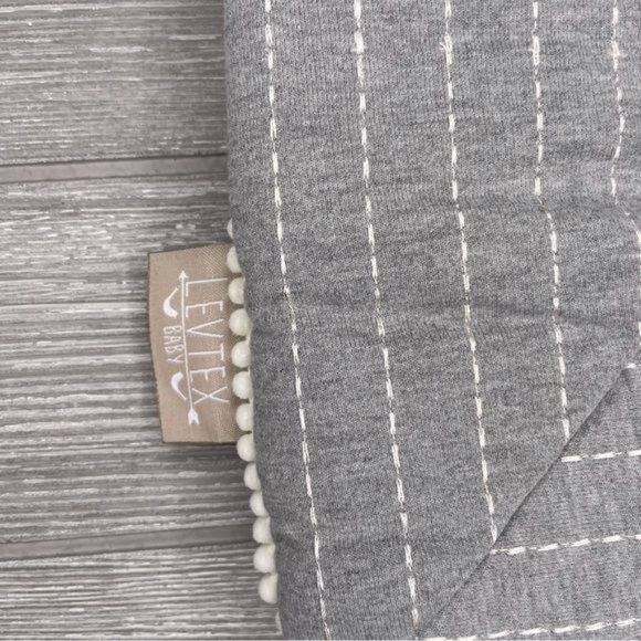 Levtex Baby® Night Owl 3 Piece Crib Bedding Set in Grey plush , blanket , skirt - Picture 4 of 5